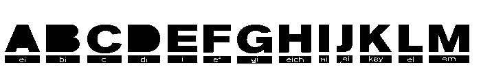 Phonetic Regular Font UPPERCASE