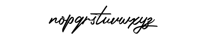 Photograph Signature Font LOWERCASE