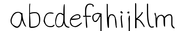 phitradesign Handwritten Thin Font LOWERCASE