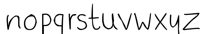phitradesign Handwritten Thin Font LOWERCASE