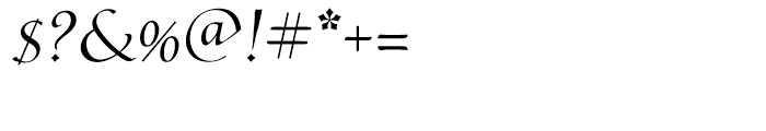 Phaistos Italic Font OTHER CHARS