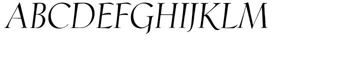 Phaistos Italic Font UPPERCASE