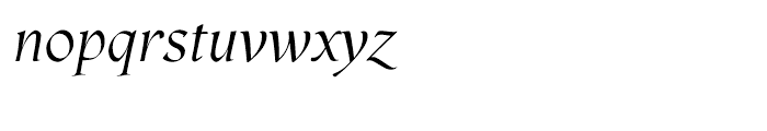 Phaistos Italic Font LOWERCASE