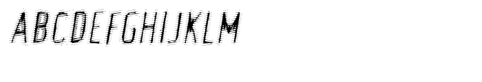Phantom Oblique Font UPPERCASE