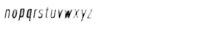 Phantom Oblique Font LOWERCASE