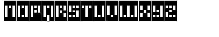 Phlex Square Negative Font UPPERCASE