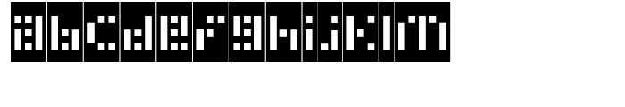 Phlex Square Negative Font LOWERCASE