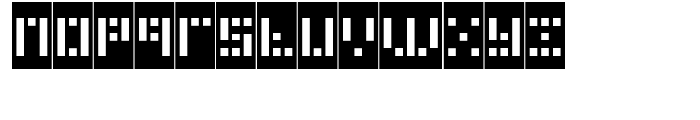 Phlex Square Negative Font LOWERCASE