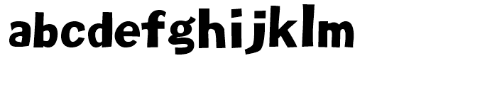 Phoenix Chunky Regular Font LOWERCASE