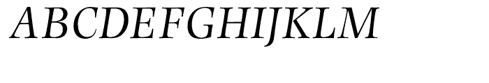 Photina Italic Font UPPERCASE