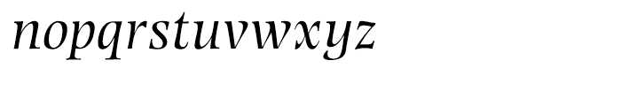 Photina Italic Font LOWERCASE