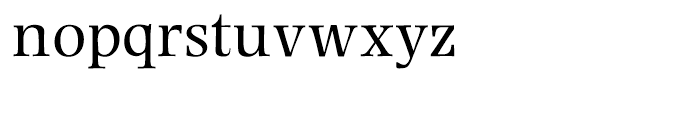 Photina Roman Font LOWERCASE