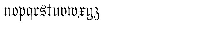 Phraxtured Regular Font LOWERCASE