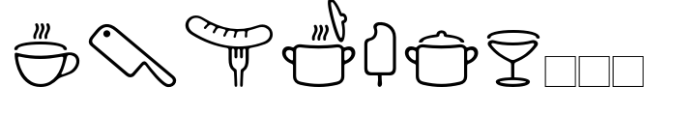 PH Font Icons Food FONT