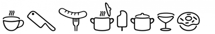 PH Icons Food Font LOWERCASE