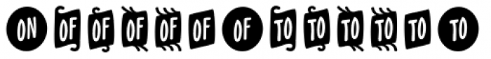 PH Icons Word Black Font LOWERCASE