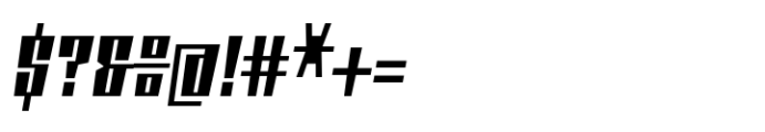 Phalanx A Gauge Oblique Font OTHER CHARS