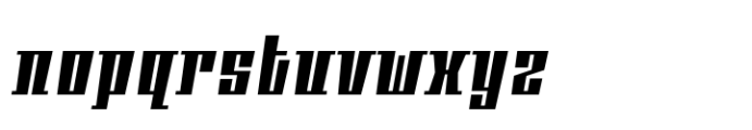 Phalanx A Gauge Oblique Font LOWERCASE