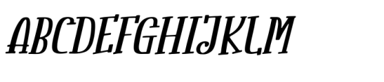 Phantom Glowing Italic Font UPPERCASE
