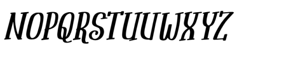 Phantom Glowing Italic Font UPPERCASE