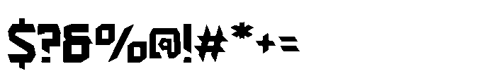 Phantom Mecha Font OTHER CHARS