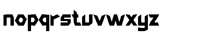 Phantom Mecha Font LOWERCASE
