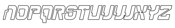 Phantom Novax Outline Italic Font UPPERCASE