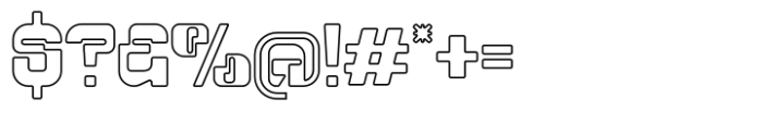 Phantom Novax Outline Font OTHER CHARS