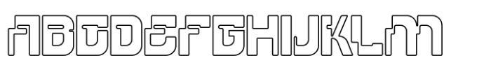 Phantom Novax Outline Font UPPERCASE