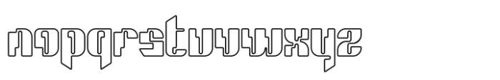 Phantom Novax Outline Font LOWERCASE