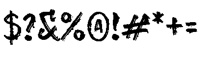 Phantom Scratch Font OTHER CHARS
