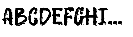 Phantom Scratch Font UPPERCASE