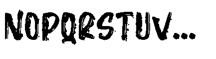 Phantom Scratch Font UPPERCASE