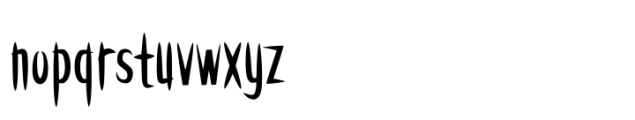 Phantom Screams Font LOWERCASE