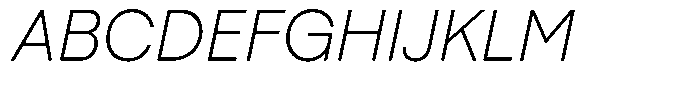 Phase Grotesk ExtraLight It Font UPPERCASE
