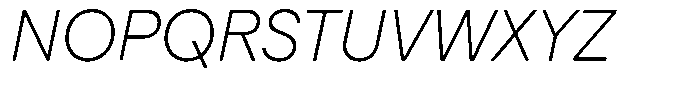 Phase Grotesk ExtraLight It Font UPPERCASE