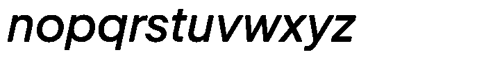 Phase Grotesk SemiBold It Font LOWERCASE