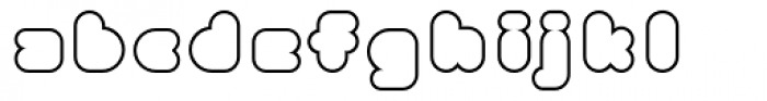 Phatron Outline Font LOWERCASE