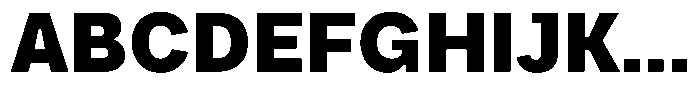 Phiano Black Font UPPERCASE