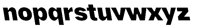 Phiano BlackBackslant Font LOWERCASE