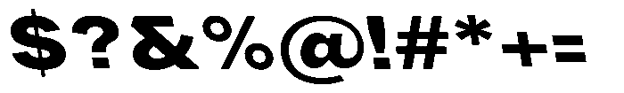 Phiano BlackExpandedBackslant Font OTHER CHARS