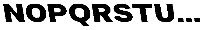 Phiano BlackExpandedBackslant Font UPPERCASE