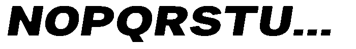 Phiano BlackExpandedSlant Font UPPERCASE