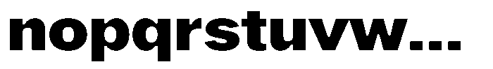 Phiano BlackExpanded Font LOWERCASE