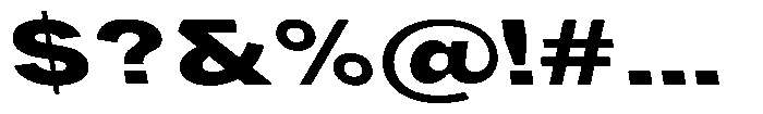 Phiano BlackExtExpBackslant Font OTHER CHARS