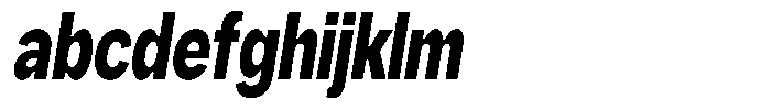 Phiano BlackExtraCondSlant FONT