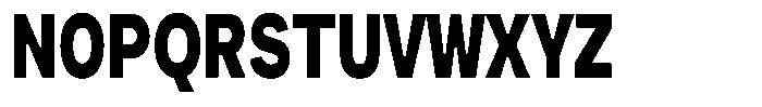 Phiano BlackExtraCondensed Font UPPERCASE