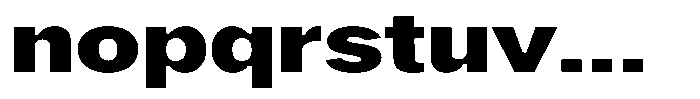 Phiano BlackExtraExpanded Font LOWERCASE