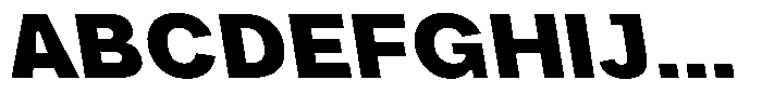 Phiano BlackSemExpBackslant Font UPPERCASE