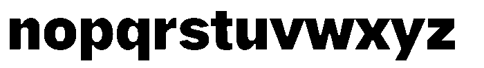 Phiano Black Font LOWERCASE